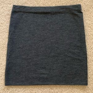 Gray mini skirt